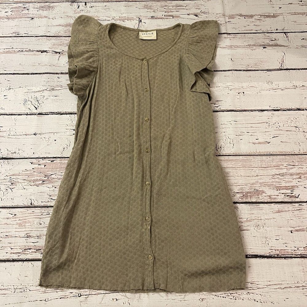 Cecilie Copenhagen Geometric‎ Print Dress Woman's Small Cottagecore